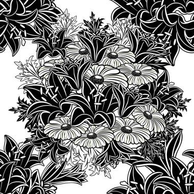 Kusursuz monokrom deseni