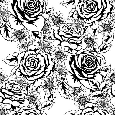 Kusursuz monokrom deseni