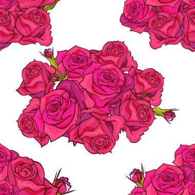 vektör sorunsuz çiçek deseni