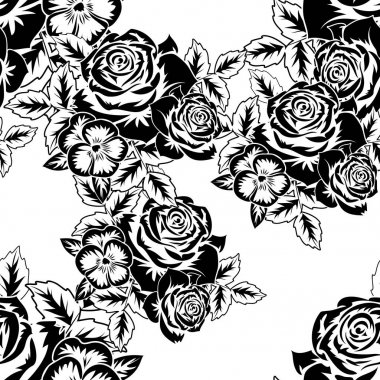 Kusursuz monokrom deseni 