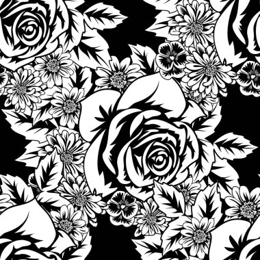 Kusursuz monokrom deseni