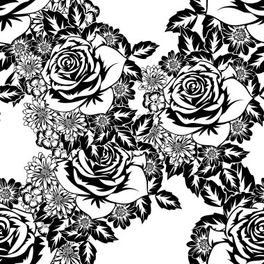 Kusursuz monokrom deseni