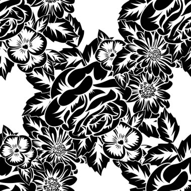 Kusursuz monokrom deseni 