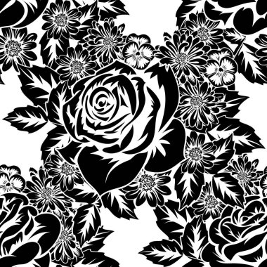 Kusursuz monokrom deseni