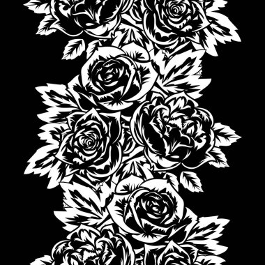 Kusursuz monokrom deseni 