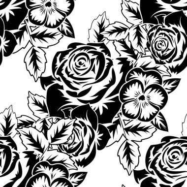 Kusursuz monokrom deseni