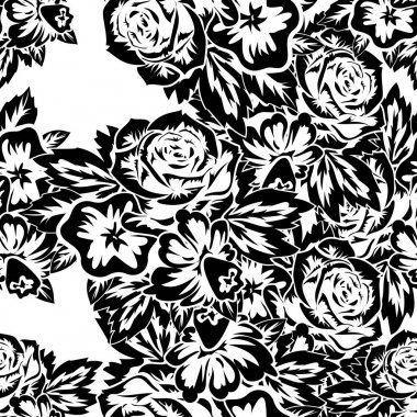 Kusursuz monokrom deseni 