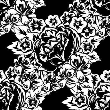 Kusursuz monokrom deseni 