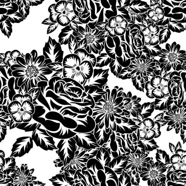 Kusursuz monokrom deseni 