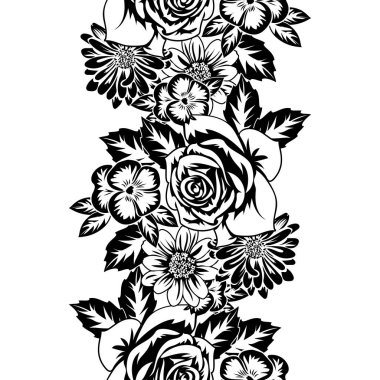 Kusursuz monokrom deseni 