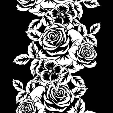 Kusursuz monokrom deseni 