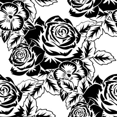 Kusursuz monokrom deseni 