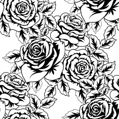 Kusursuz monokrom deseni