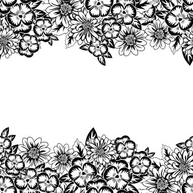 Kusursuz monokrom deseni 