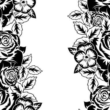 Kusursuz monokrom deseni