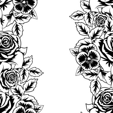 Kusursuz monokrom deseni