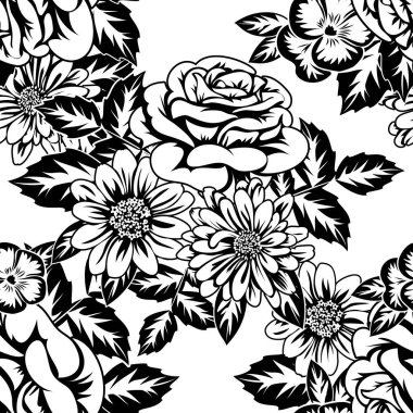 Kusursuz monokrom deseni