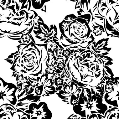 Kusursuz monokrom deseni