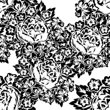 Kusursuz monokrom deseni