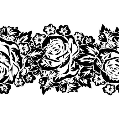 Kusursuz monokrom deseni 