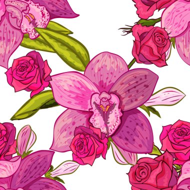 vektör sorunsuz çiçek deseni