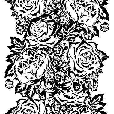 Kusursuz monokrom deseni