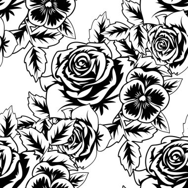 Kusursuz monokrom deseni