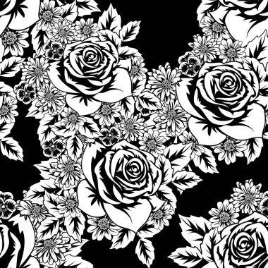 Kusursuz monokrom deseni