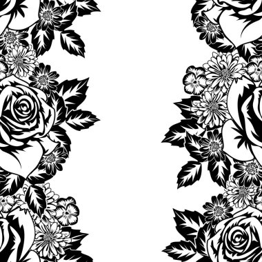 Kusursuz monokrom deseni