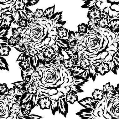 Kusursuz monokrom deseni 