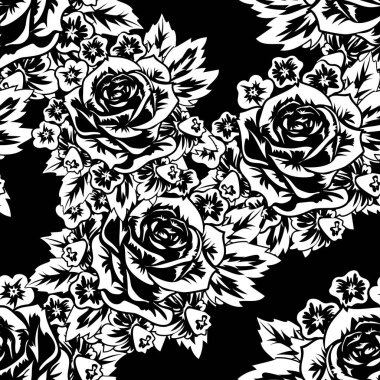 Kusursuz monokrom deseni 