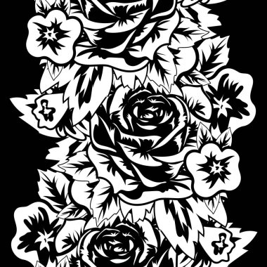 Kusursuz monokrom deseni