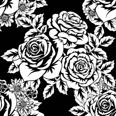 Kusursuz monokrom deseni