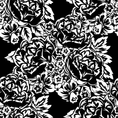 Kusursuz monokrom deseni