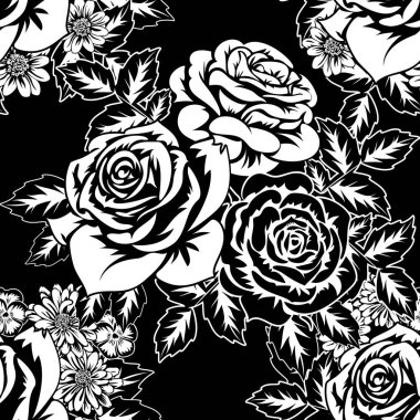 Kusursuz monokrom deseni