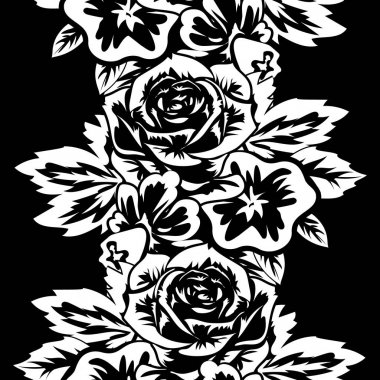 Kusursuz monokrom deseni 