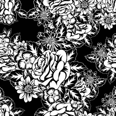 Kusursuz monokrom deseni