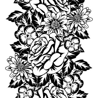 Kusursuz monokrom deseni