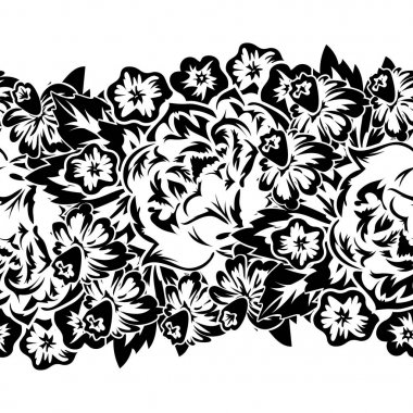 Kusursuz monokrom deseni