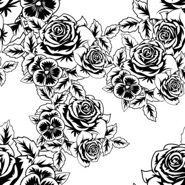 Kusursuz monokrom deseni