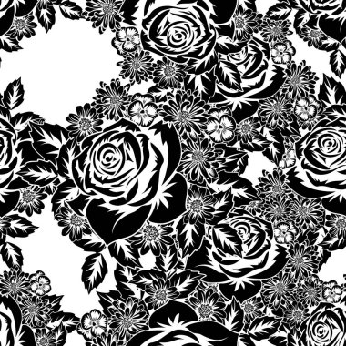 Kusursuz monokrom deseni