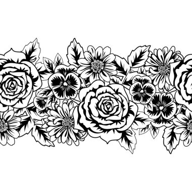 Kusursuz monokrom deseni 