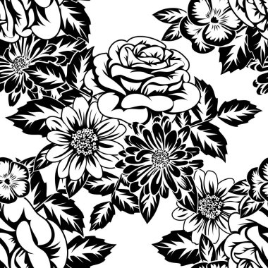 Kusursuz monokrom deseni