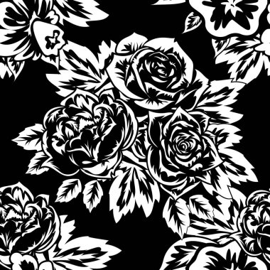 Kusursuz monokrom deseni 