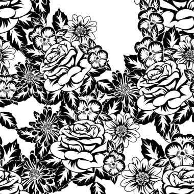 Kusursuz monokrom deseni