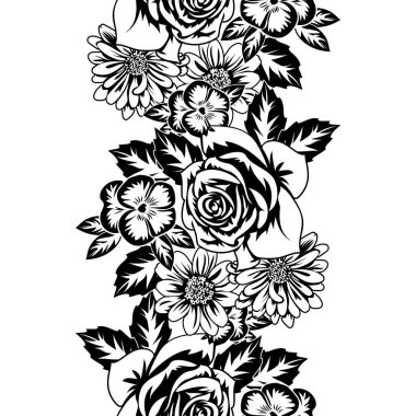 Kusursuz monokrom deseni 