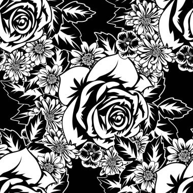 Kusursuz monokrom deseni 