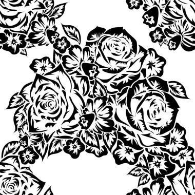 Kusursuz monokrom deseni