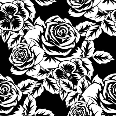 Kusursuz monokrom deseni