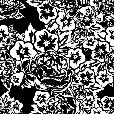 Kusursuz monokrom deseni